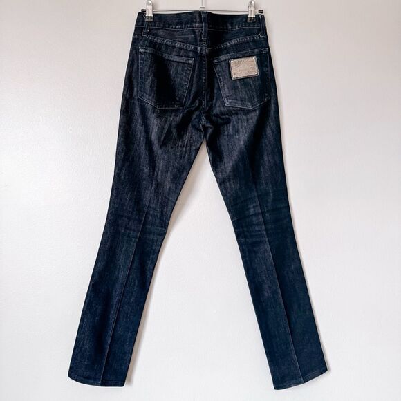 Ralph Lauren Straight Leg Mid Rise Dark Wash Jean Size 27 - Picture 4 of 7